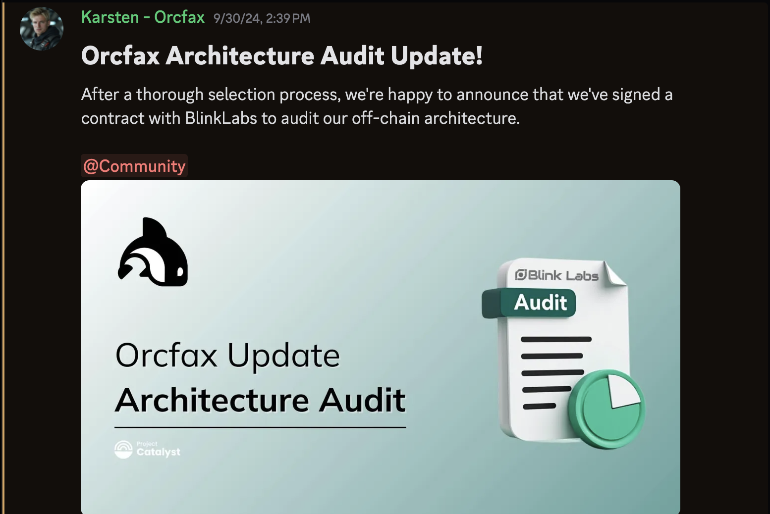 Discord announcement